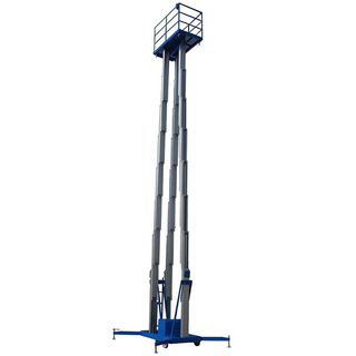 Ascenseur hydraulique en alliage d'aluminium à trois mâts CE ISO 16m