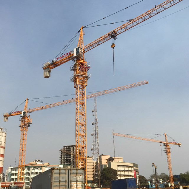 Grue à tour à montage automatique de 8 tonnes à vendre