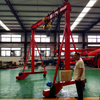 Mini grue à portique à poussée manuelle avec rotation électrique et palan à chaîne électrique avec une bonne qualité et un bon prix