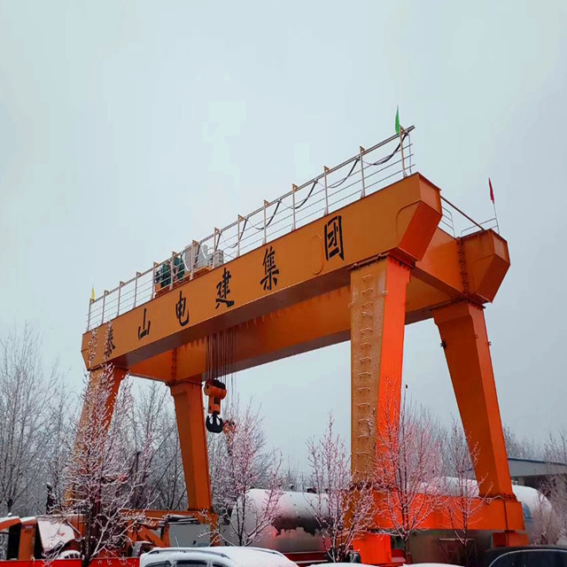 Grues à portique à double poutre robustes de marque Tavol avec treuil ouvert SWL jusqu'à 200 tonnes adaptées aux conditions de travail occupées et lourdes